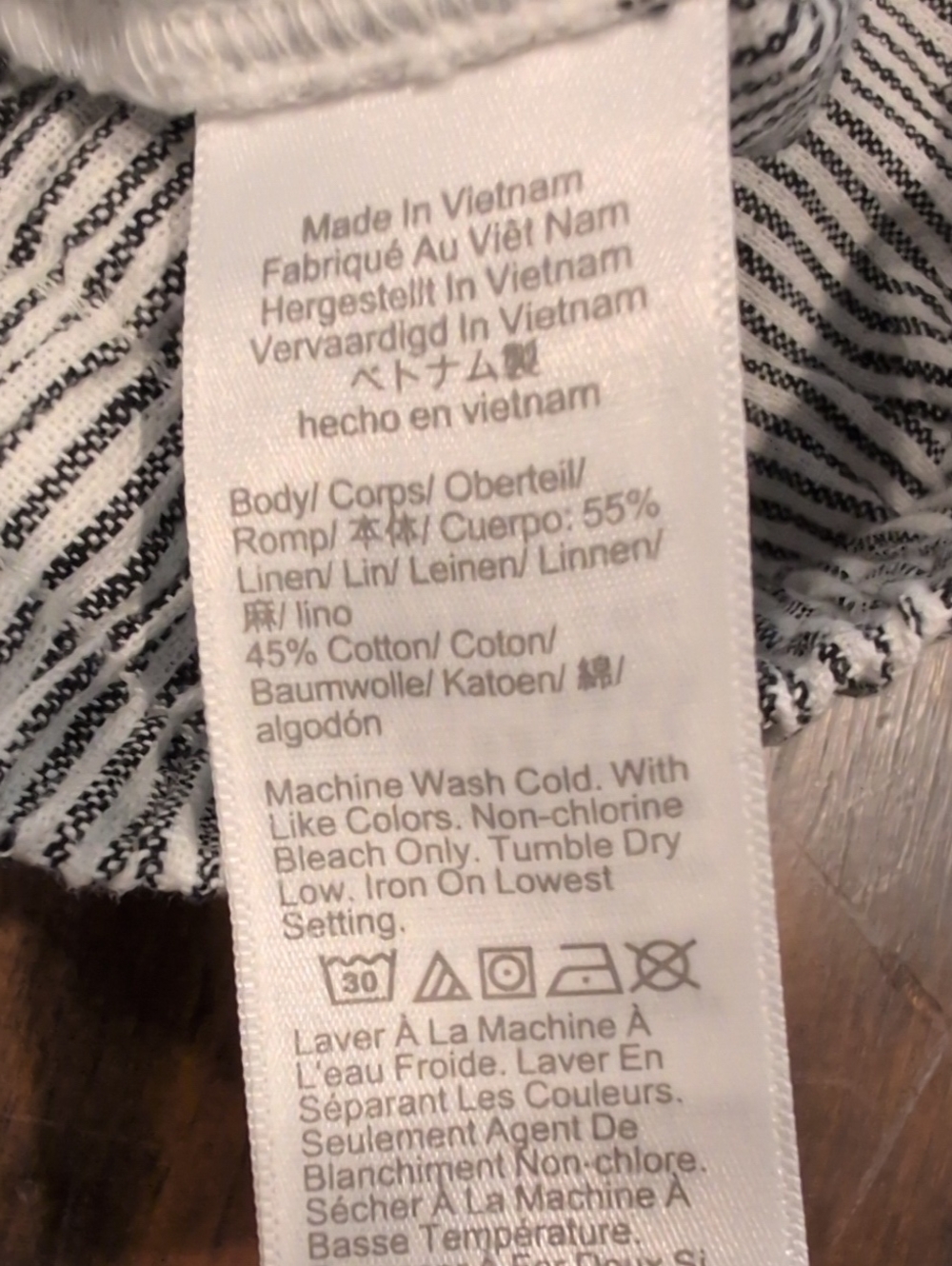 J. Crew Striped Linen Cotton Blend Drawstring Pants - Picture 6 of 8